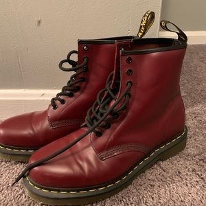 Maroon Dr. Martens